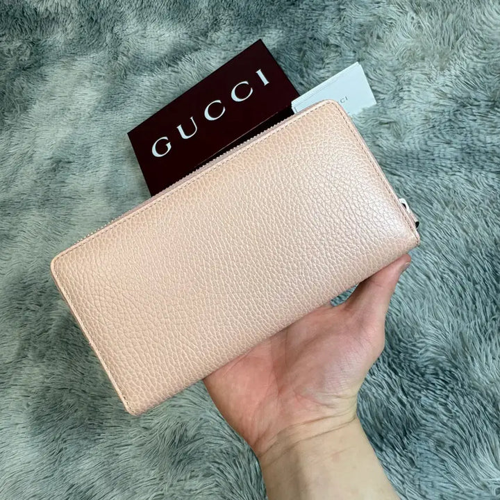 [BUNJANG] Gucci Marmont GG Zip Around Long Wallet Pink / 구찌 마몽 GG 지퍼 장지갑 핑크 새상품