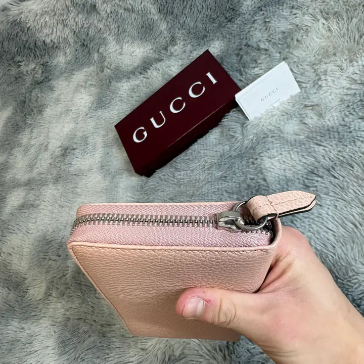 [BUNJANG] Gucci Marmont GG Zip Around Long Wallet Pink / 구찌 마몽 GG 지퍼 장지갑 핑크 새상품