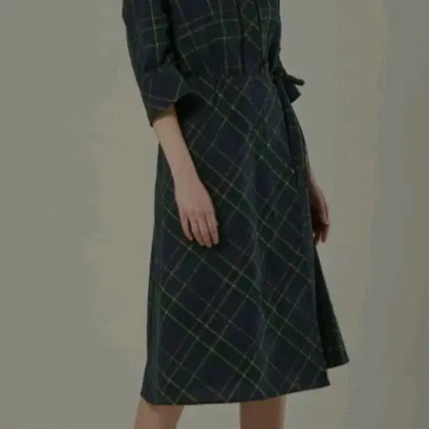 [BUNJANG] Keith Check Wrap Shirt Dress / KEITH 키이스 체크 랩 셔츠 원피스