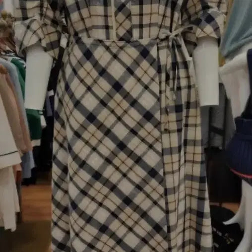 [BUNJANG] Keith Check Wrap Shirt Dress / KEITH 키이스 체크 랩 셔츠 원피스