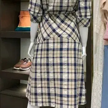 [BUNJANG] Keith Check Wrap Shirt Dress / KEITH 키이스 체크 랩 셔츠 원피스