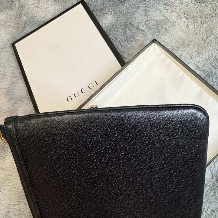 [BUNJANG] Gucci Ophidia Tri-Stripe Clutch Bag - Black / 구찌 오피디아 백삼선 클러치백 블랙 새상품