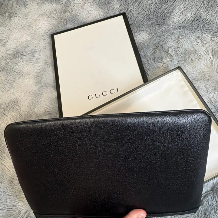 [BUNJANG] Gucci Ophidia Tri-Stripe Clutch Bag - Black / 구찌 오피디아 백삼선 클러치백 블랙 새상품