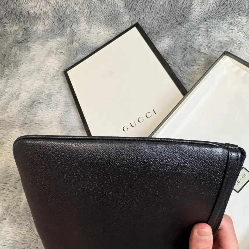 [BUNJANG] Gucci Ophidia Tri-Stripe Clutch Bag - Black / 구찌 오피디아 백삼선 클러치백 블랙 새상품