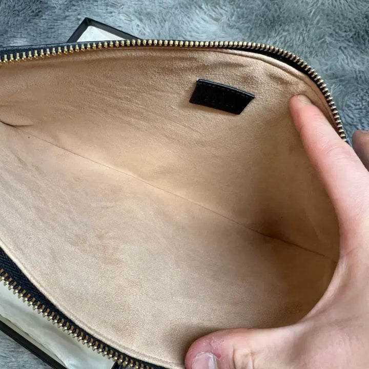 [BUNJANG] Gucci Ophidia Tri-Stripe Clutch Bag - Black / 구찌 오피디아 백삼선 클러치백 블랙 새상품