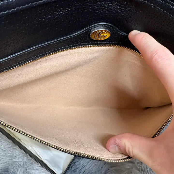 [BUNJANG] Gucci Ophidia Tri-Stripe Clutch Bag - Black / 구찌 오피디아 백삼선 클러치백 블랙 새상품