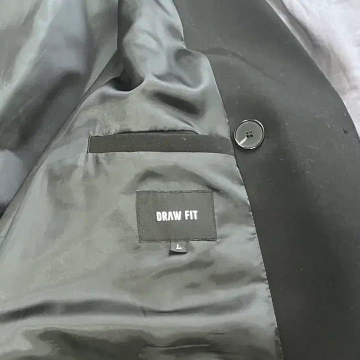 [BUNJANG] Drawfit Oversized Trench Coat L / 드로우핏 트렌치코트 블랙 L
