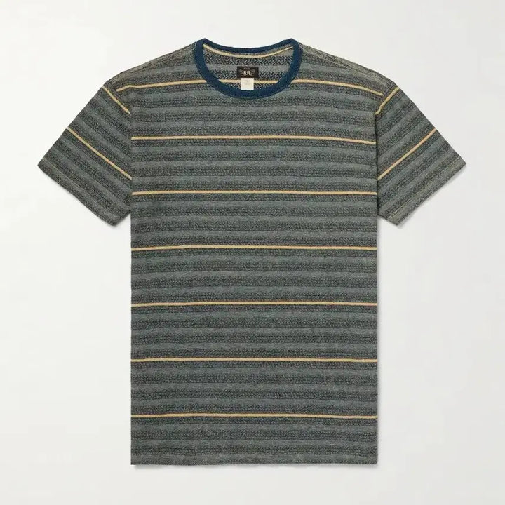 [BUNJANG] RRL Indigo Stripe Jacquard T-shirt S / RRL 인디고 스트라이프 자카드 티셔츠 S