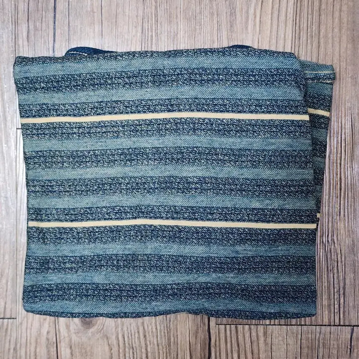 [BUNJANG] RRL Indigo Stripe Jacquard T-shirt S / RRL 인디고 스트라이프 자카드 티셔츠 S