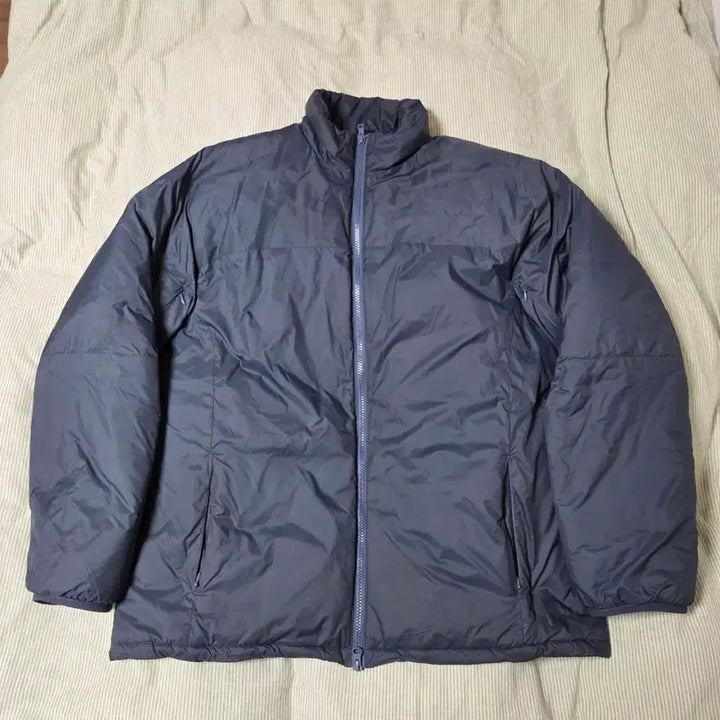 [BUNJANG] Pottery Micro Nylon Mix Jumper Navy Jacket / 포터리 나일론 믹점퍼 네이비 2 / 자켓 경량 프리마로프트 패딩