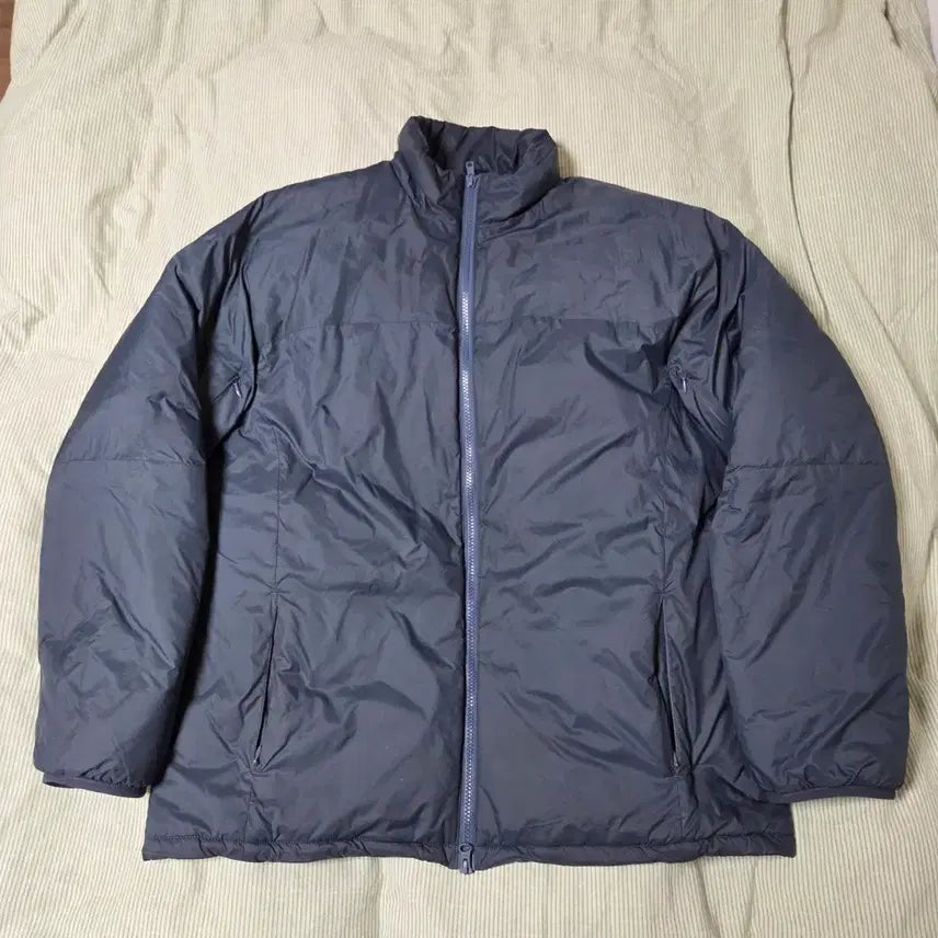 [BUNJANG] Pottery Micro Nylon Mix Jumper Navy Jacket / 포터리 나일론 믹점퍼 네이비 2 / 자켓 경량 프리마로프트 패딩