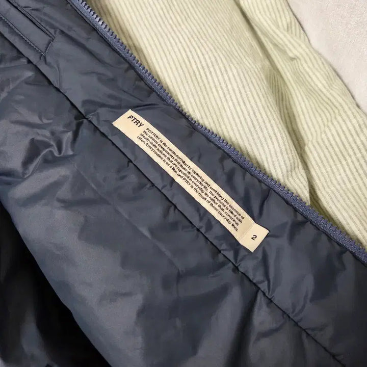 [BUNJANG] Pottery Micro Nylon Mix Jumper Navy Jacket / 포터리 나일론 믹점퍼 네이비 2 / 자켓 경량 프리마로프트 패딩