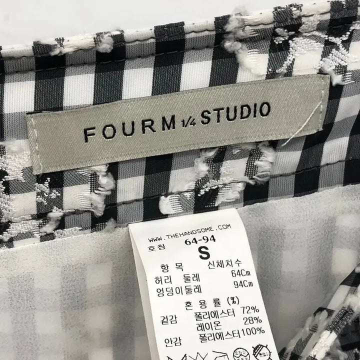 [BUNJANG] Hanseom From The Store Mermaid Checkered Skirt / 한섬 폼더스토어 머메이드 체크 스커트 S