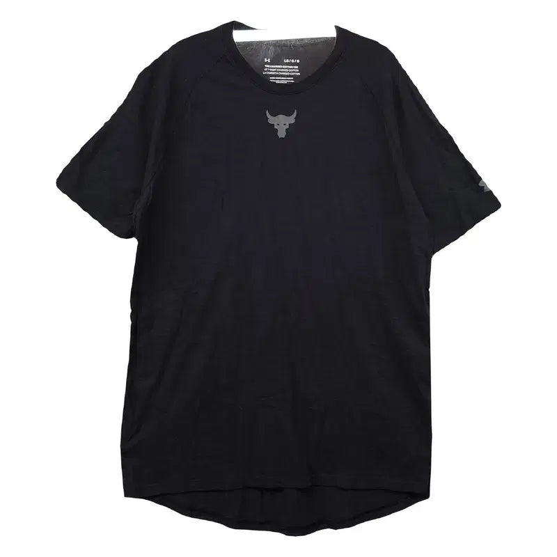 [BUNJANG] Under Armour Black Logo Short Sleeve T-shirt / 언더아머 블랙 로고 반팔티 LG/G/G