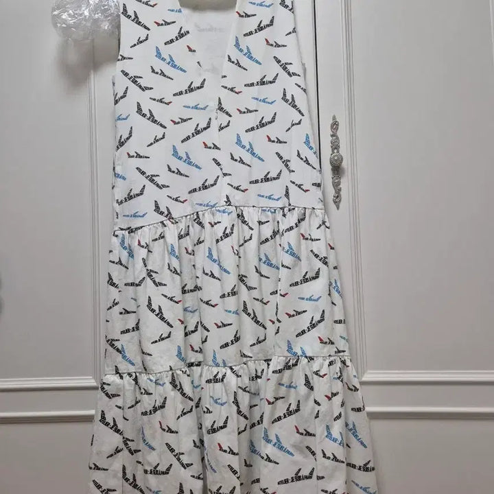 [SOLD OUT] ATELIER 아뜰리에 럭키슈에뜨 비행기 패턴 롱원피스 36