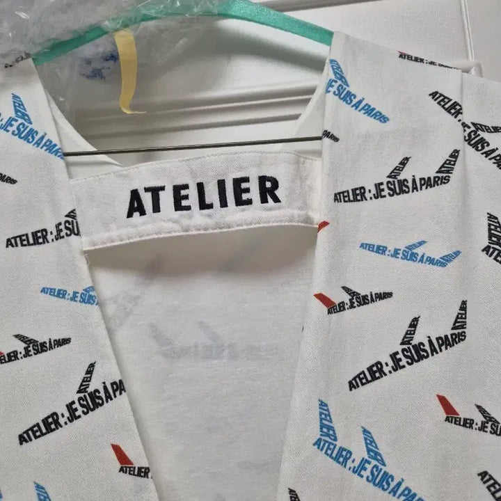 [SOLD OUT] ATELIER 아뜰리에 럭키슈에뜨 비행기 패턴 롱원피스 36