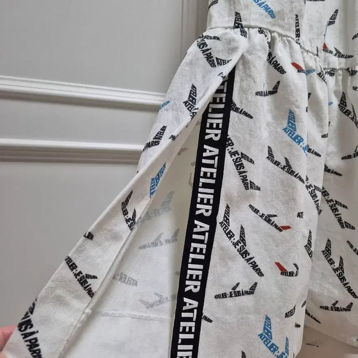 [SOLD OUT] ATELIER 아뜰리에 럭키슈에뜨 비행기 패턴 롱원피스 36