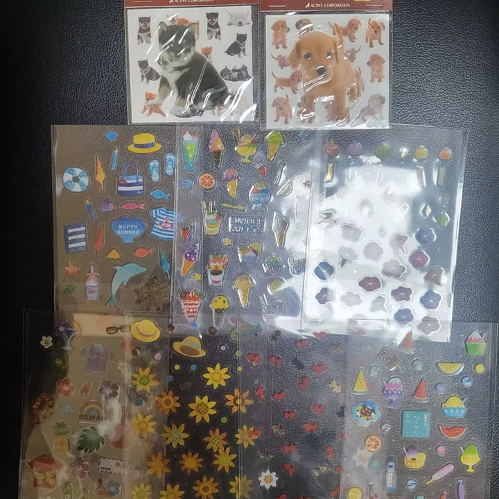 [SOLD OUT] 교환)강아지 여름 스티커로 메지루시 구해봐요