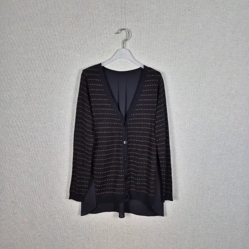 [BUNJANG] Black and Brown Knit Cardigan / 