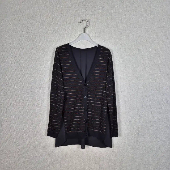 [BUNJANG] Black and Brown Knit Cardigan / 