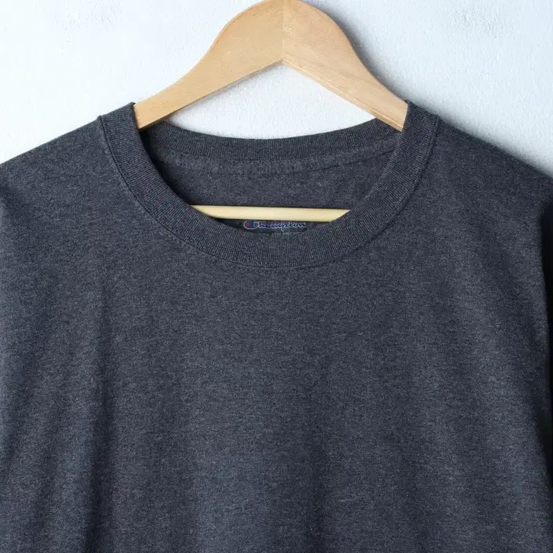[BUNJANG] Champion Oversized Gray T-shirt / (XL-2XL) 챔피온 반팔 티셔츠 빅사이즈 그레이 올드스쿨-1856F