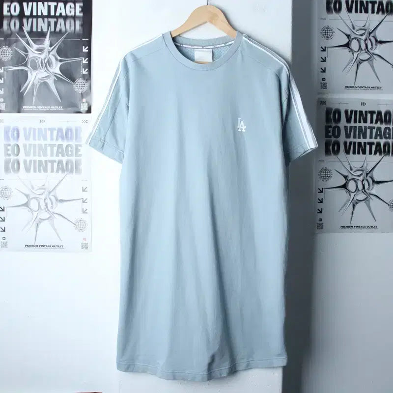 [BUNJANG] MLB LA Dodgers Short-Sleeve T-shirt / W(S-M) MLB 엠엘비 반팔 티셔츠 LA다저스 연블루 롱-18570