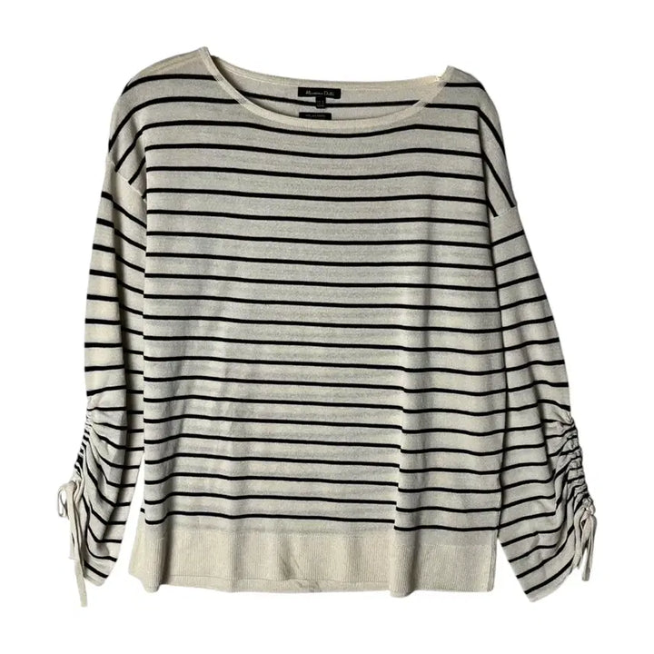 [BUNJANG] Massimo Dutti Shirred Viscose Knit Top / [Massimo Dutti] 마시모두띠 셔링 비스코스 니트