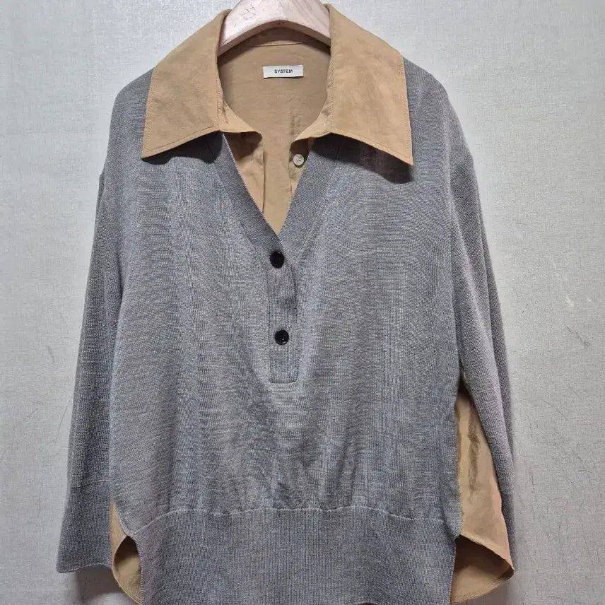 [SOLD OUT] SYSTEM 시스템 레이어드 스타일 셔츠