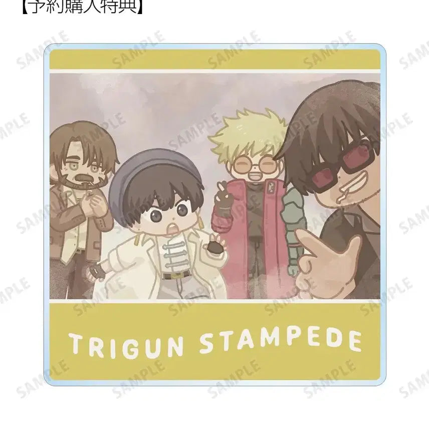 [BUNJANG] Trigun Stampede Yurukoma Acrylic Tile Full Set (POB) / 트라이건 스탬피드 유루코마 풀세트(특전포함)