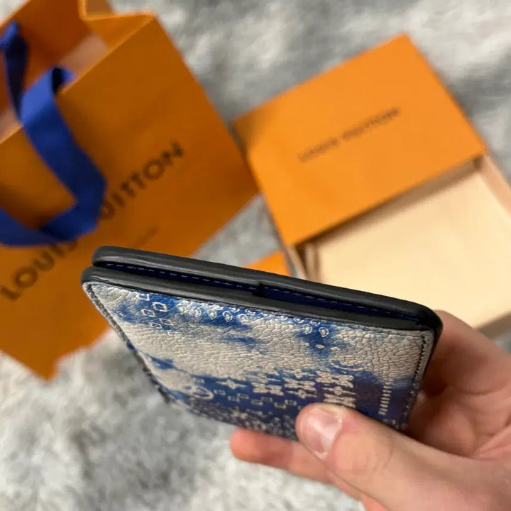 [BUNJANG] Louis Vuitton Monogram Blue Bandana Wallet / 루이비통 반다나 모노그램 블루 반지갑