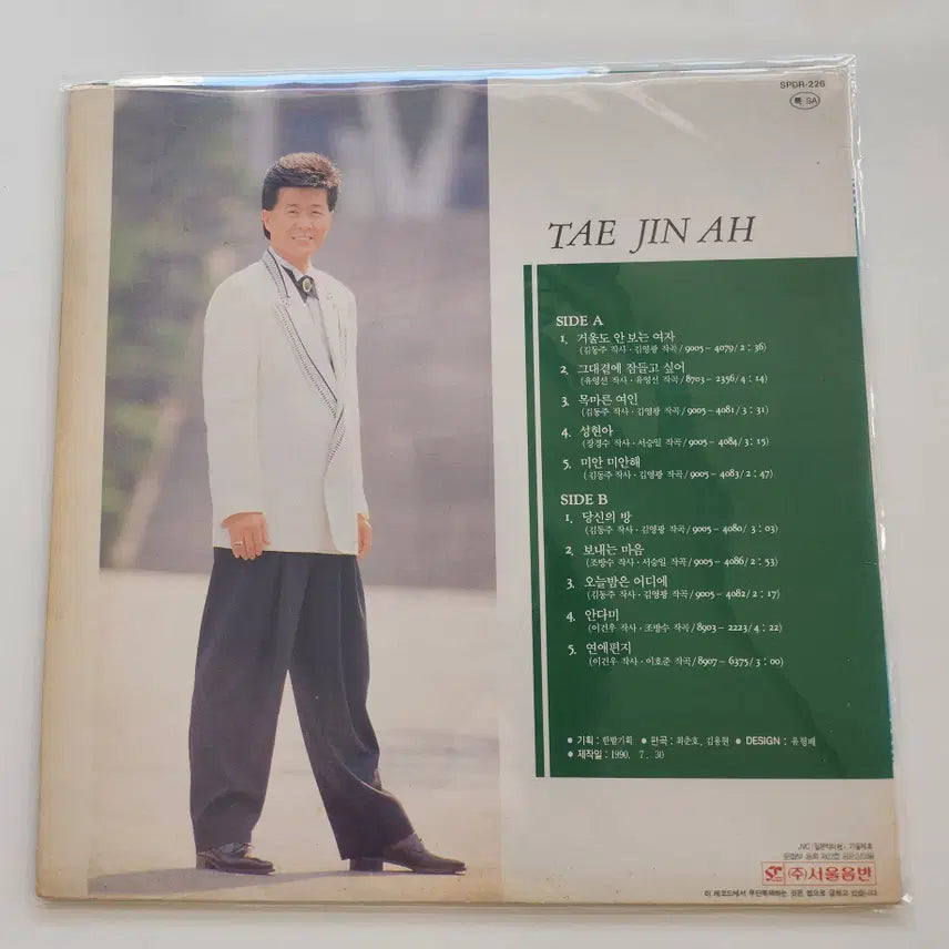 [BUNJANG] Tae Jin-ah 3rd Album LP / 태진아 3집 LP / NM