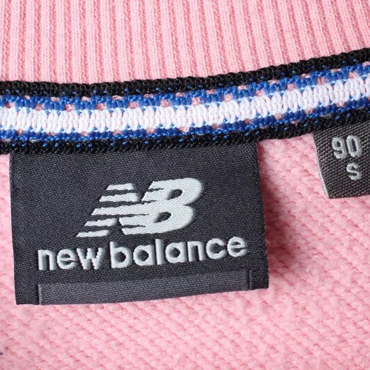 [BUNJANG] New Balance Small Logo Pink T-shirt / (S-M) 뉴발란스 반팔 티셔츠 스몰로고 핑크 스웻 올드스쿨-18577