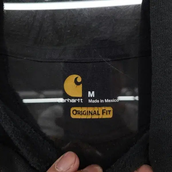 [BUNJANG] Carhartt Black Logo Hoodie M / 칼하트 블랙 로고 후드티 M