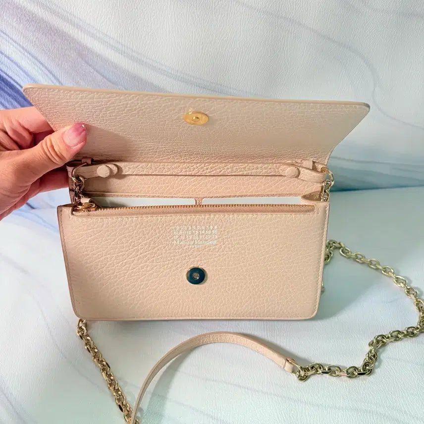 [BUNJANG] Maison Margiela Chain Clutch/Cross Bag (Ivory) / 메종 마르지엘라 체인 클러치백 / 크로스백 (아이보리)