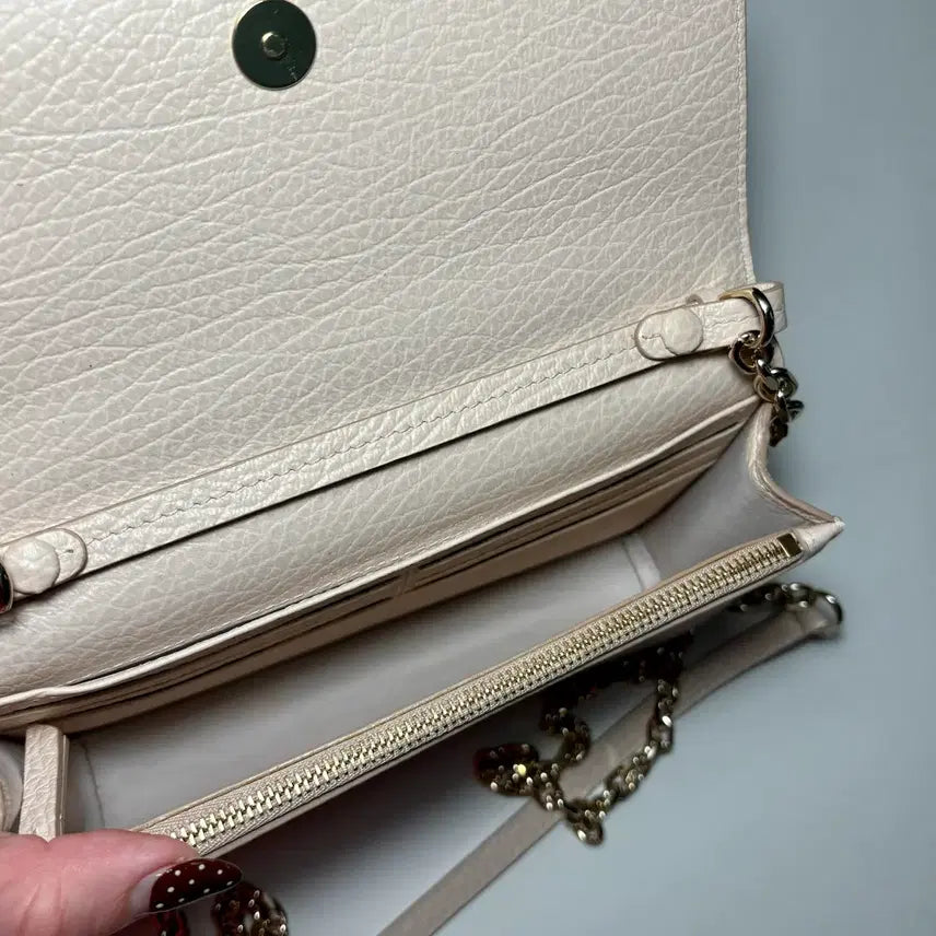 [BUNJANG] Maison Margiela Chain Clutch/Cross Bag (Ivory) / 메종 마르지엘라 체인 클러치백 / 크로스백 (아이보리)