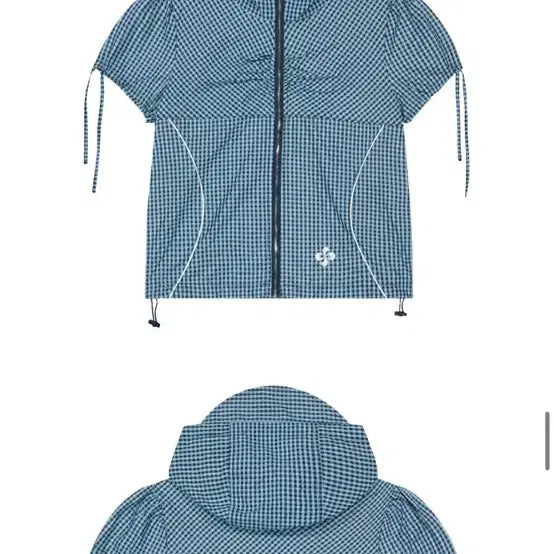 [BUNJANG] Heretic Checkered Short-Sleeve Hoodie / 헤레틱