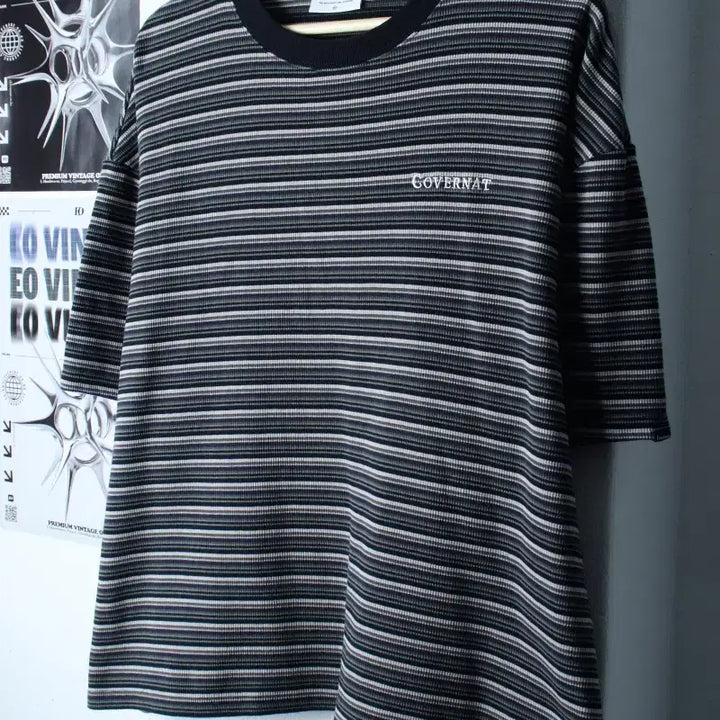 [BUNJANG] Covernat Striped Color Mix T-shirt / (XL) 커버낫 반팔 티셔츠 스트라이프 컬러믹스 에스닉-18579