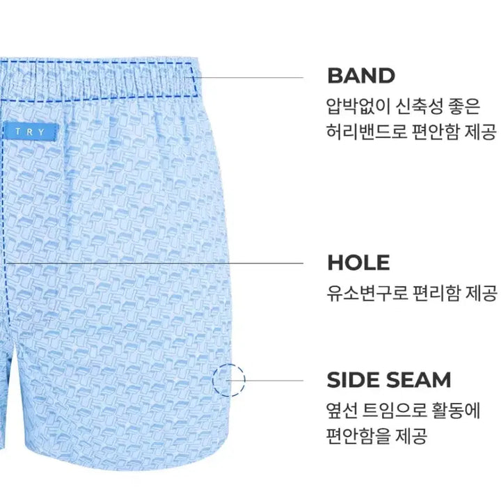 [BUNJANG] TRY Cotton Boxer Briefs 2XL (5-Pack) / TRY110 새제품5장 미개봉택부착 코튼100프로 5매입 2XL