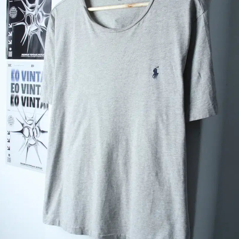 [BUNJANG] Polo Ralph Lauren Gray T-Shirt / (XL-2XL) 폴로 랄프로렌 반팔 티셔츠 빅사이즈 그레이-1857A