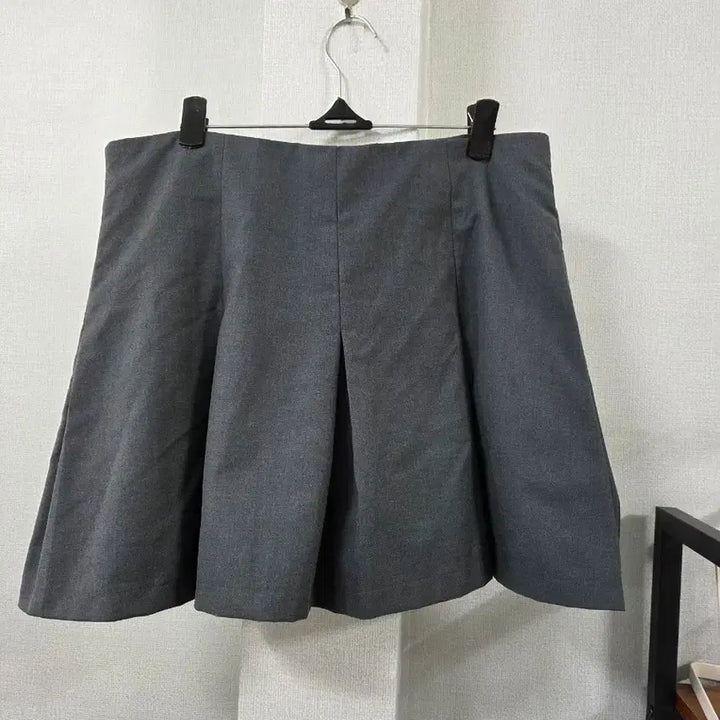 [BUNJANG] CIDER Gray Pleated Mini Skirt / CIDER  회색 플리츠 미니 스커트