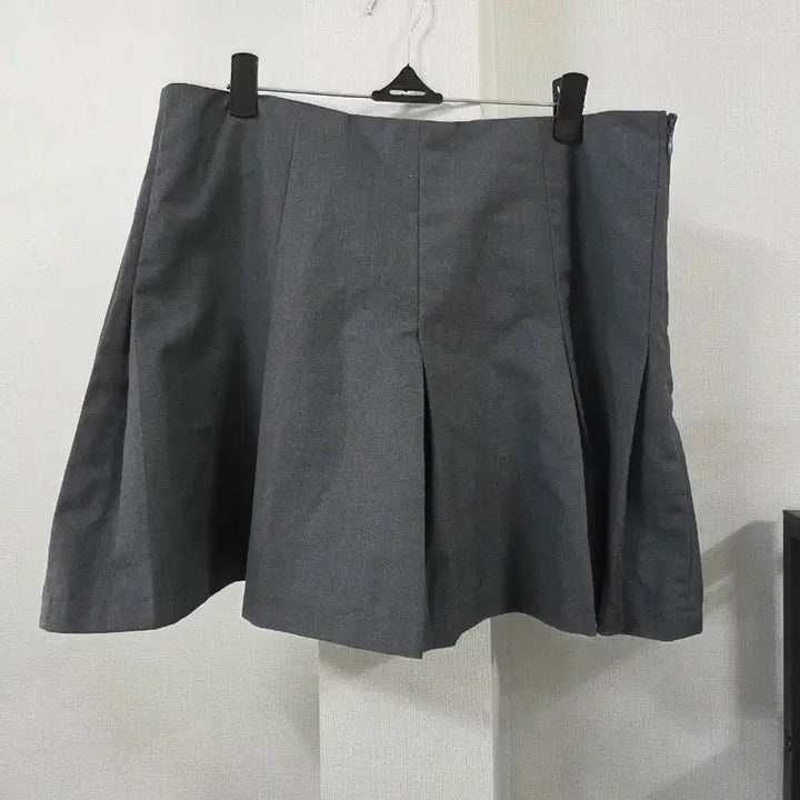 [BUNJANG] CIDER Gray Pleated Mini Skirt / CIDER  회색 플리츠 미니 스커트