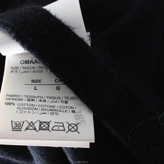 [BUNJANG] Off-White Caravaggio Arrow Short Sleeve T-shirt Black / 오프화이트 카라바조 애로우 반팔티 블랙 L(105)