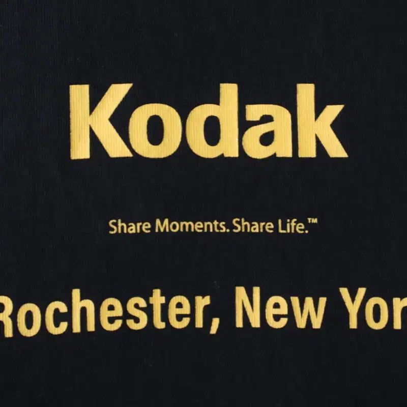 [BUNJANG] Kodak Lettering Black T-shirt / (XS-S) 코닥 반팔 티셔츠 레터링 블랙 올드스쿨-1857C