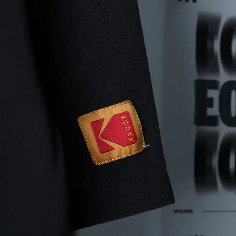 [BUNJANG] Kodak Lettering Black T-shirt / (XS-S) 코닥 반팔 티셔츠 레터링 블랙 올드스쿨-1857C