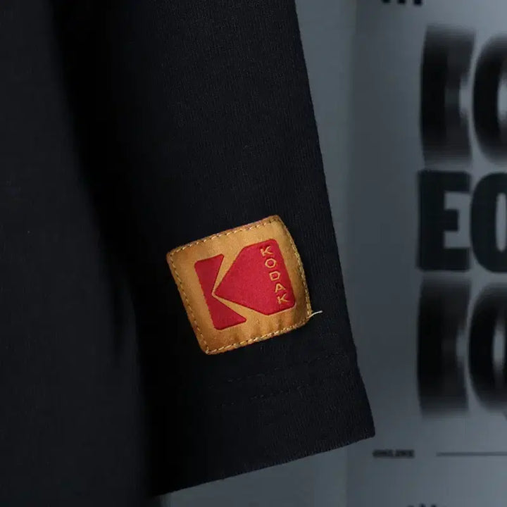 [BUNJANG] Kodak Lettering Black T-shirt / (XS-S) 코닥 반팔 티셔츠 레터링 블랙 올드스쿨-1857C