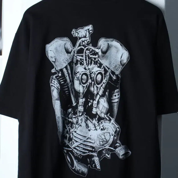 [BUNJANG] Not4nerd XL-2XL Black Street T-shirt / (XL-2XL) 낫포너드 반팔 티셔츠 빅사이즈 블랙 스트릿-1857D
