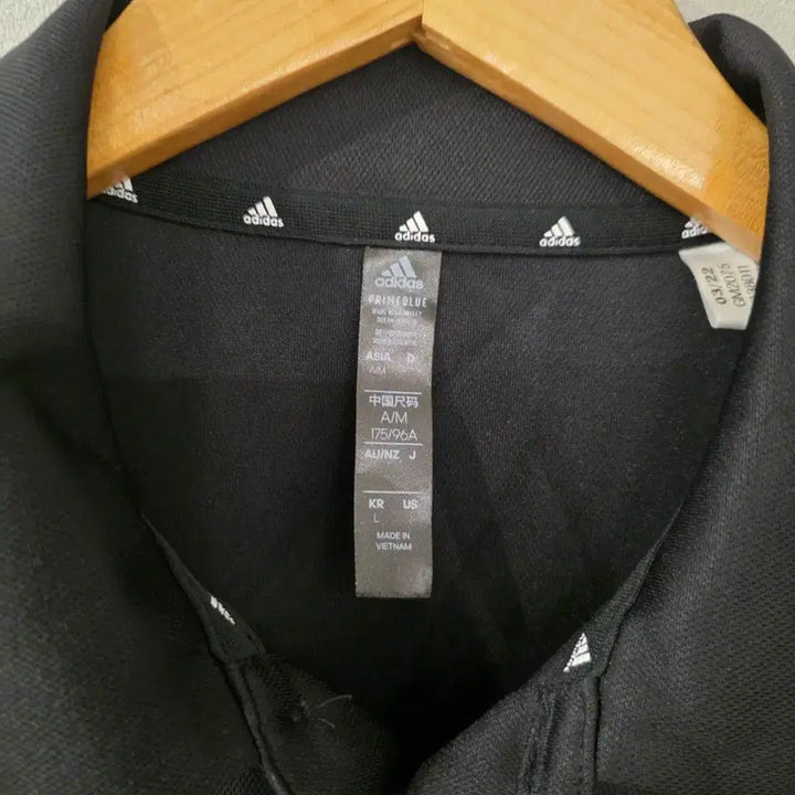 [BUNJANG] Adidas 3S Polo Shirt Black (Size L) / 아디다스 3S 반팔 카라티 블랙 L