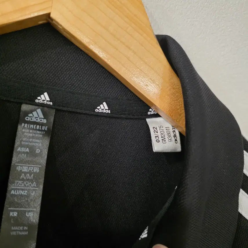 [BUNJANG] Adidas 3S Polo Shirt Black (Size L) / 아디다스 3S 반팔 카라티 블랙 L