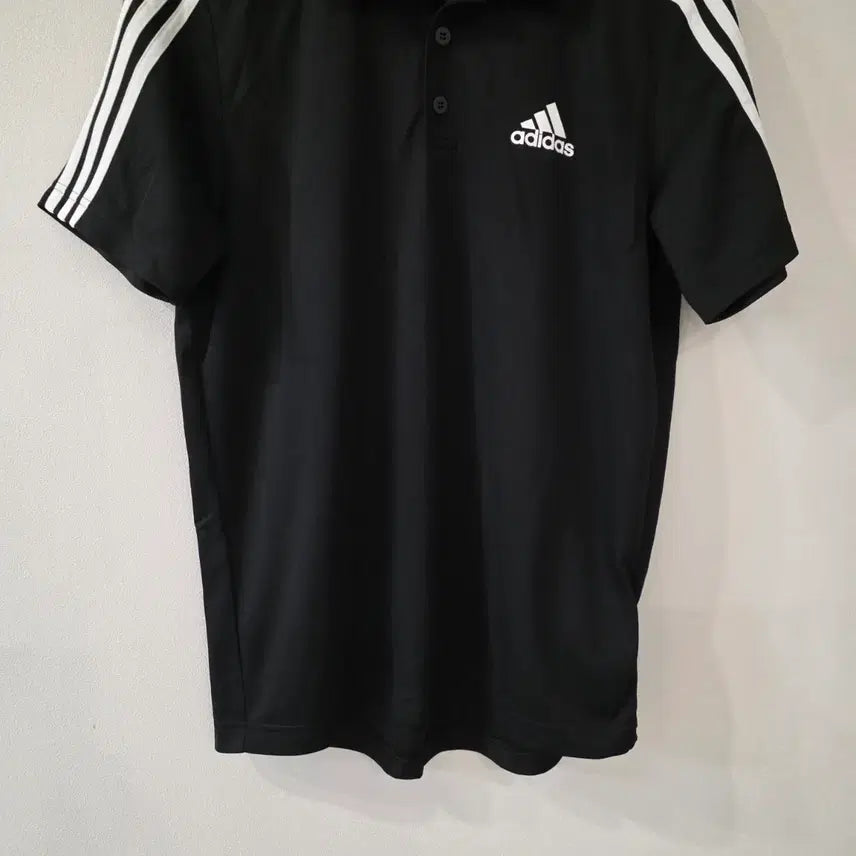 [BUNJANG] Adidas 3S Polo Shirt Black (Size L) / 아디다스 3S 반팔 카라티 블랙 L