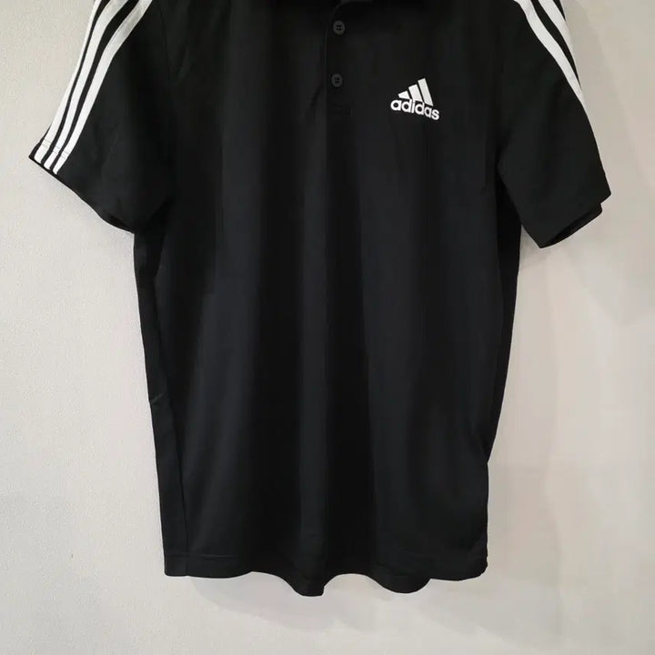 [BUNJANG] Adidas 3S Polo Shirt Black (Size L) / 아디다스 3S 반팔 카라티 블랙 L